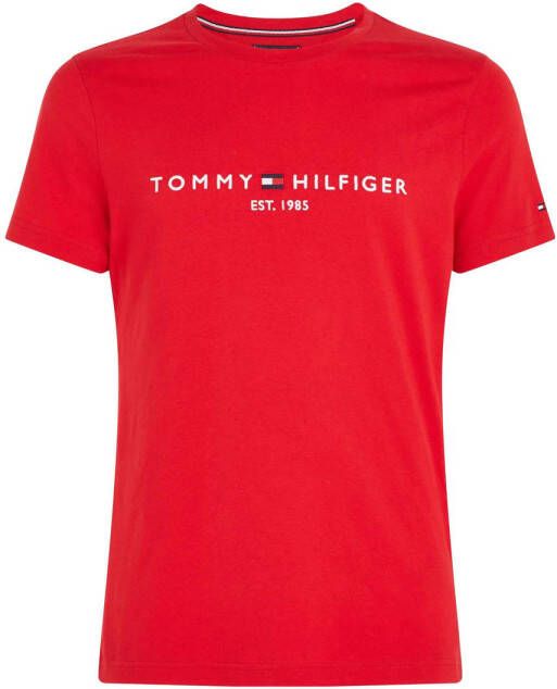 Tommy Hilfiger T-shirt met logo primary red