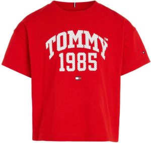 Tommy Hilfiger Kids Kort T-shirt met logoprint model 'VARSITY'
