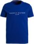 Tommy Hilfiger T-shirt van katoen met labelstitching - Thumbnail 1