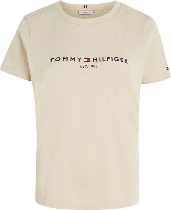 Tommy Hilfiger T-shirt met logo zand