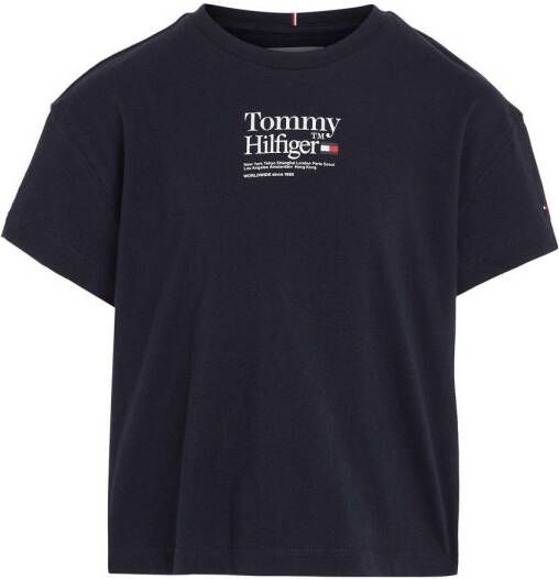 Tommy Hilfiger T-shirt met logo zwart