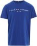 Tommy Hilfiger T-shirt U ESSENTIAL met logo hardblauw Katoen Ronde hals 104 - Thumbnail 1