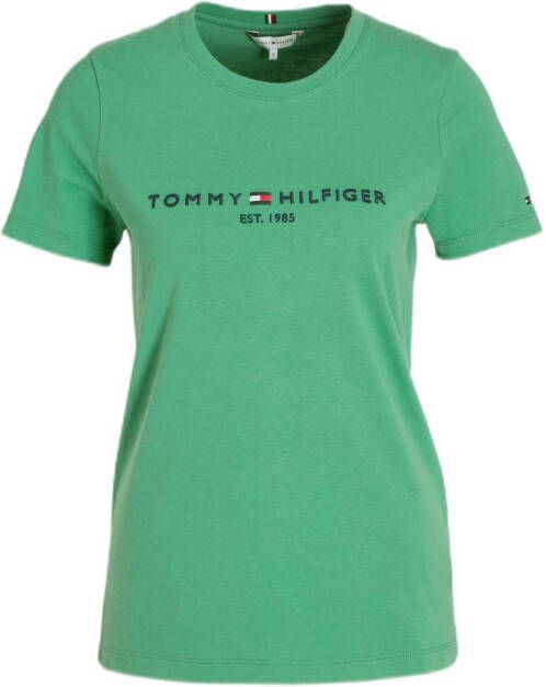 Tommy Hilfiger T-shirt Groen Ww0Ww28681 L1Y Groen Dames