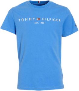 Tommy Hilfiger T-shirt van biologisch katoen helderblauw