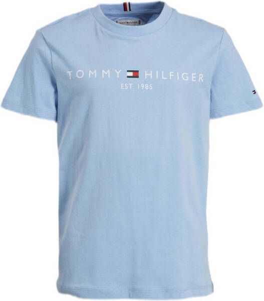 Tommy Hilfiger T-shirt van biologisch katoen lichtblauw