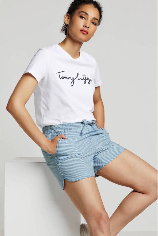 Tommy Hilfiger T-shirt van katoen met logoprint