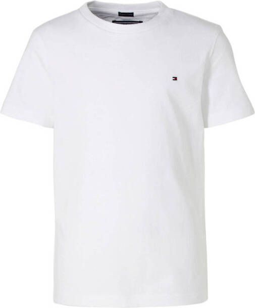 Tommy Hilfiger Shirt met ronde hals BOYS BASIC CN KNIT S S met -merklabel