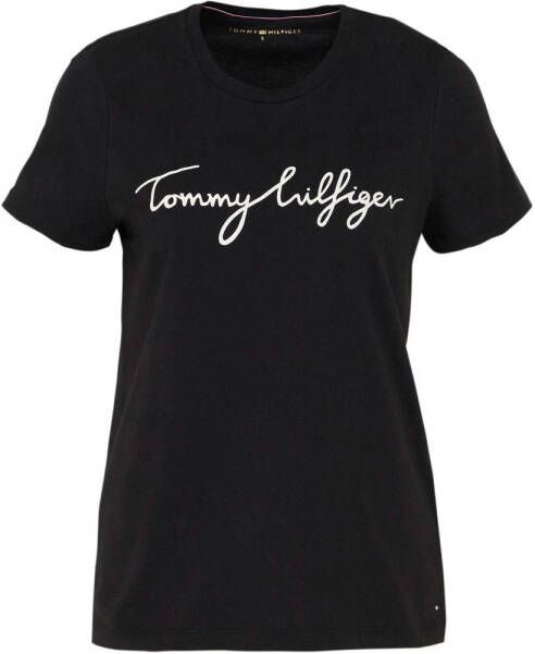 Tommy Hilfiger T-shirt van katoen met logoprint