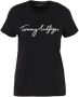 Tommy Hilfiger T-shirt van katoen met logoprint - Thumbnail 1