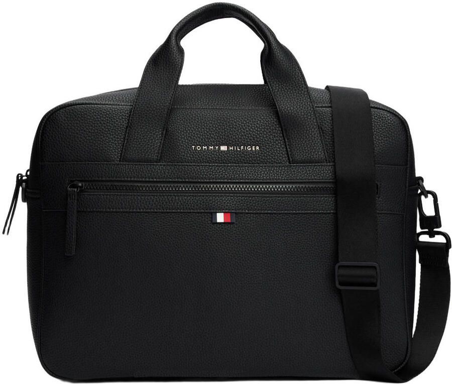 Tommy Hilfiger 15 inch laptoptas Essential zwart