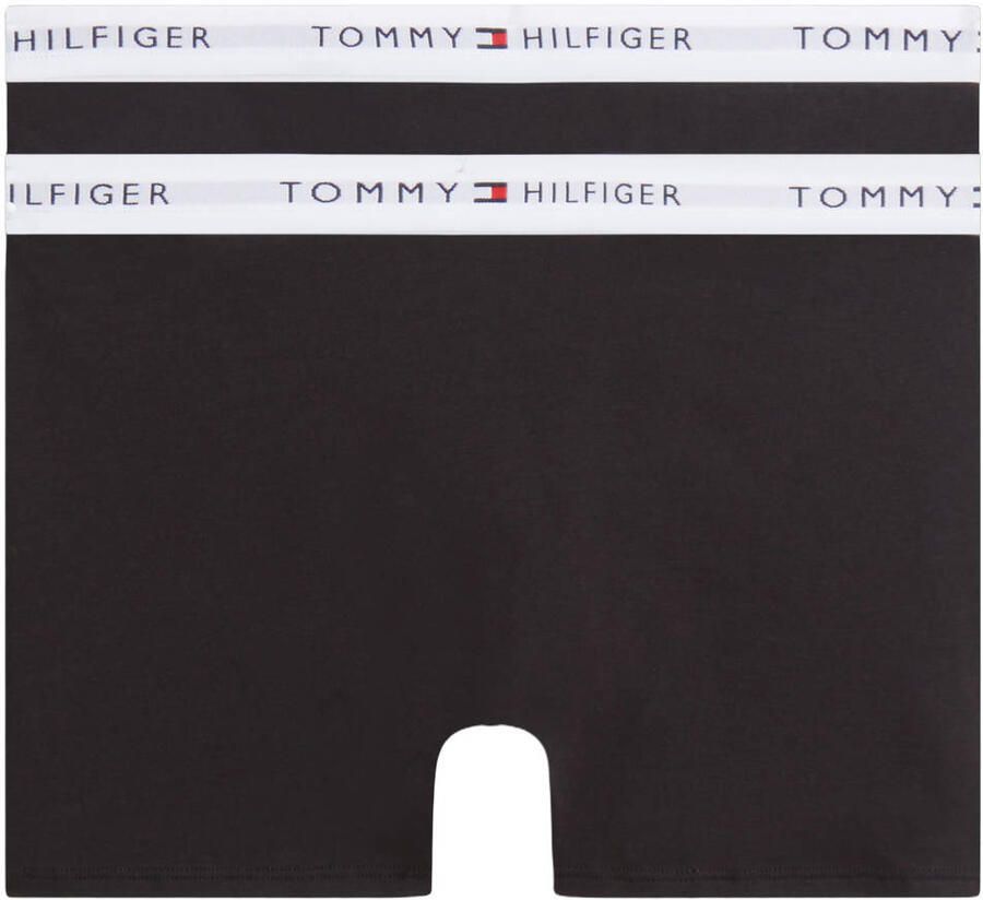 Tommy Hilfiger 2-Pack Cotton Boxer Brief boxershorts met logo zwart (set van 2) - Foto 2