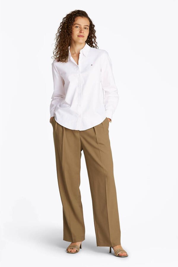 Tommy Hilfiger Overhemdblouse OXFORD RELAXED FIT SHIRT met blousekraag en borduursel - Foto 2