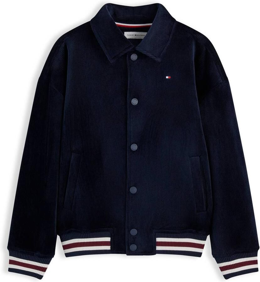 Tommy Hilfiger bomberjack met backprint donkerblauw