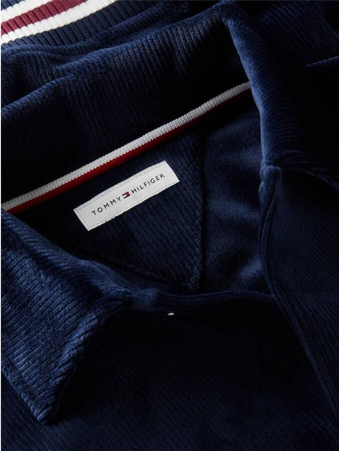 Tommy Hilfiger bomberjack met backprint donkerblauw - Foto 2
