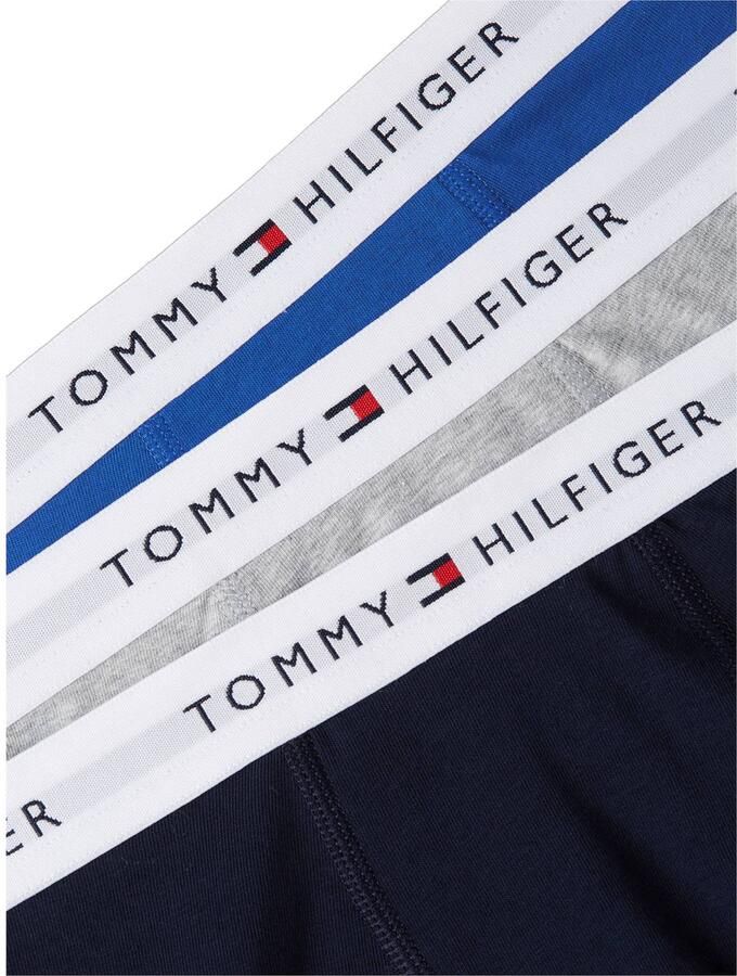 Tommy Hilfiger boxershort donkerblauw grijs blauw Jongens Stretchkatoen - Foto 2