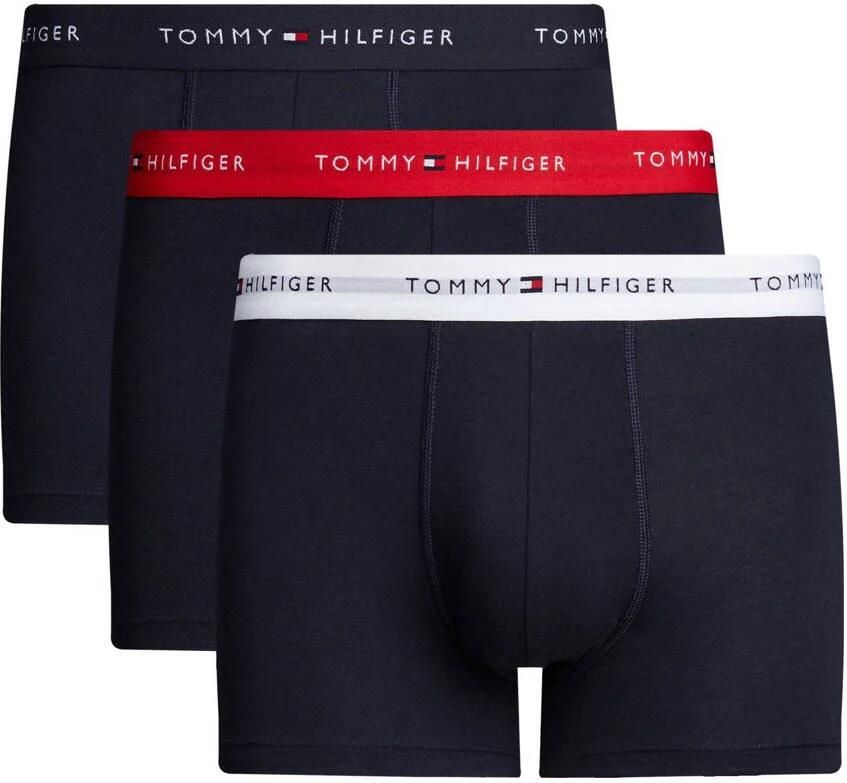 Tommy Hilfiger Underwear Trunk 3 PACK met contrasterende logo-band (3 stuks)