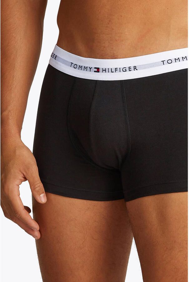Tommy Hilfiger Underwear Trunk 3 PACK met contrasterende logo-band (3 stuks)