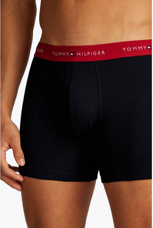 Tommy Hilfiger Underwear Boxershort 3P BOXER BRIEF WB met contrasterende logo-band (3 stuks)