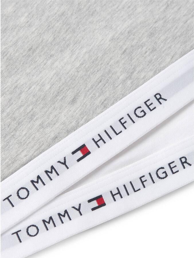 Tommy Hilfiger bralette met logo lichtgrijs Bh top Meisjes Stretchkatoen - Foto 2