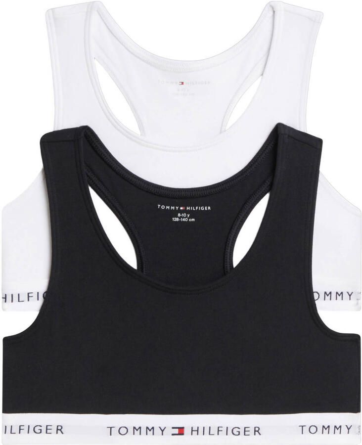 Tommy Hilfiger bralette met logo zwart wit