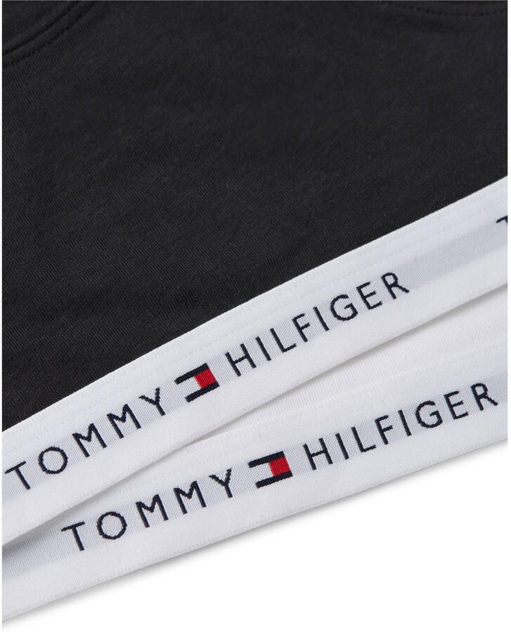Tommy Hilfiger bralette met logo zwart wit - Foto 2