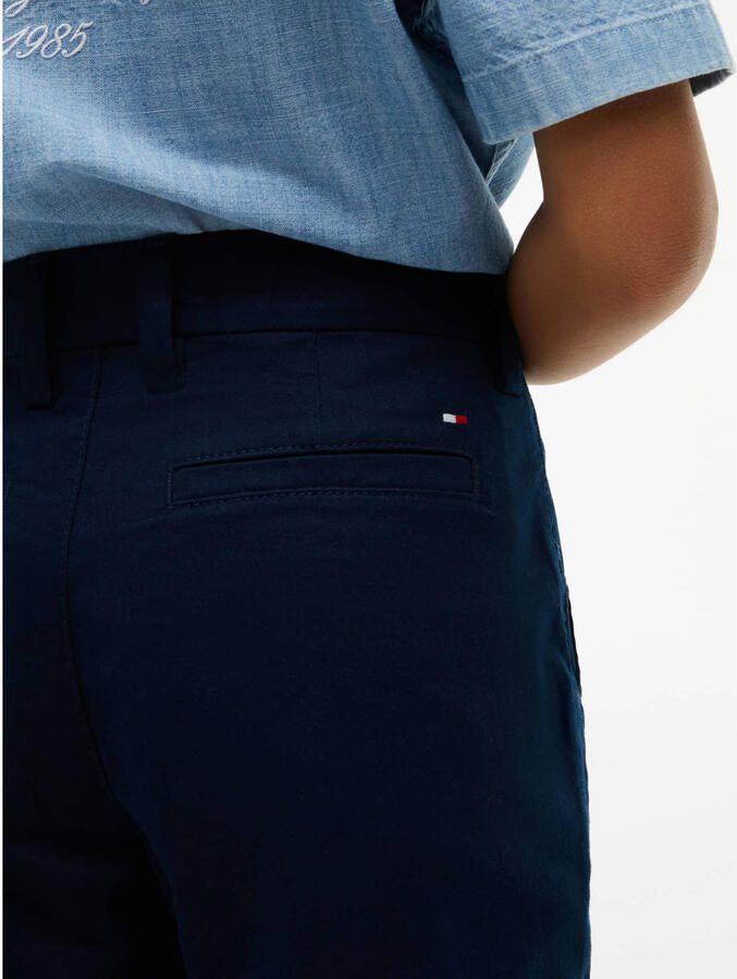 Tommy Hilfiger casual broek donkerblauw Jongens Stretchkatoen Effen - Foto 2