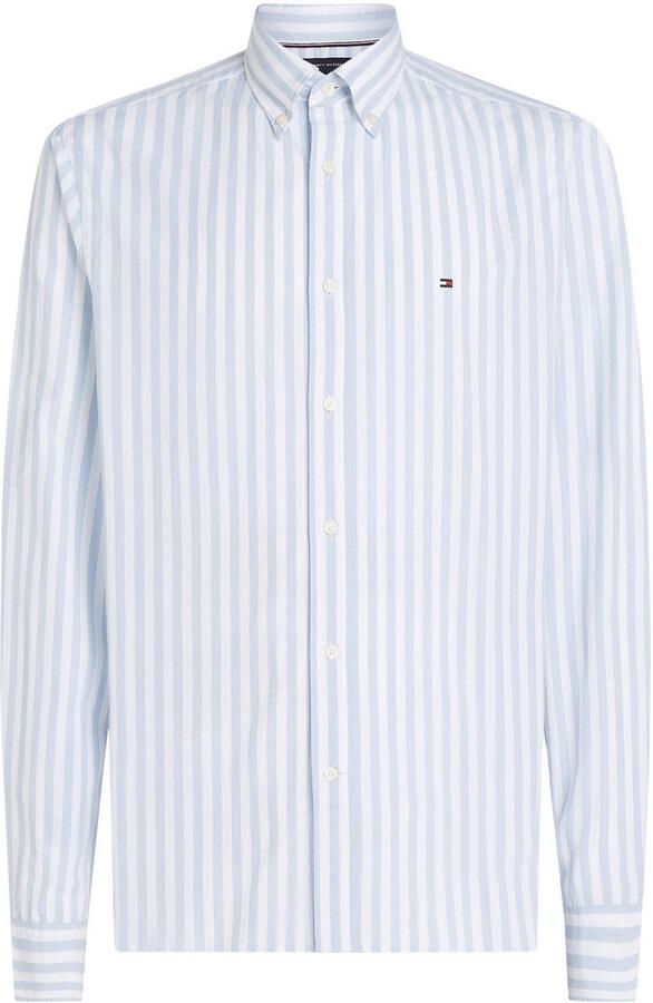 TOMMY HILFIGER Heren Overhemden Flex Poplin Bold Stripe Rf Shirt Lichtblauw - Foto 2