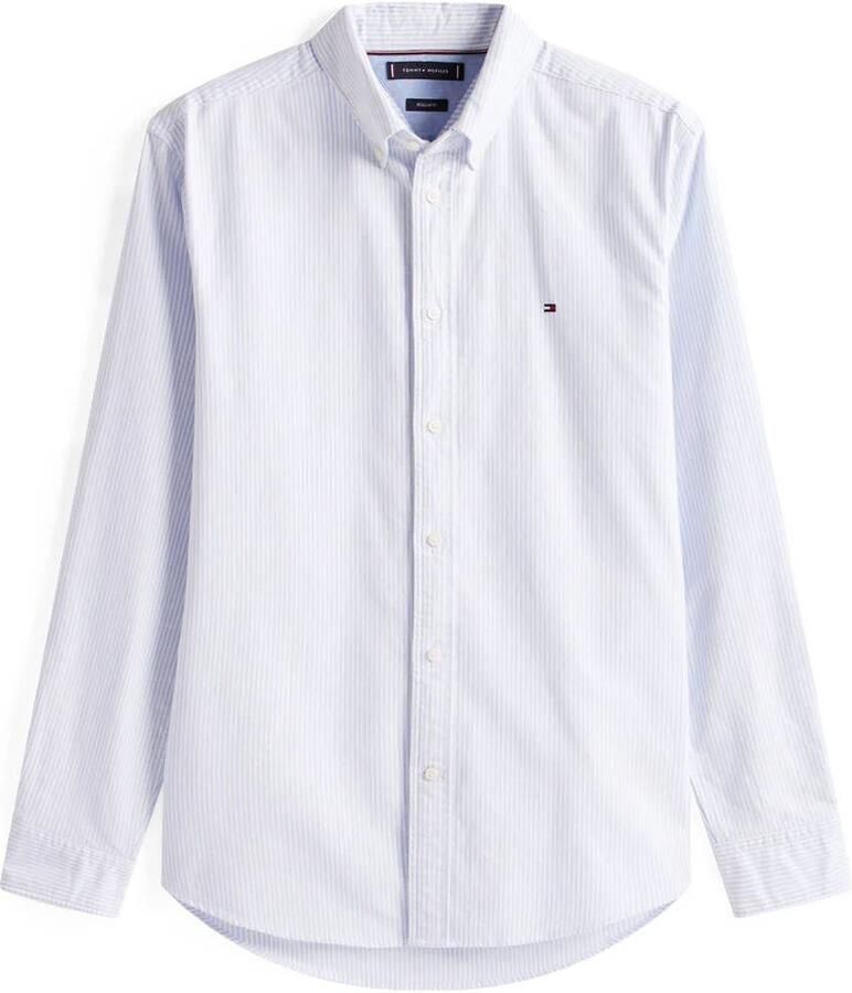 TOMMY HILFIGER Heren Overhemden Heritage Oxford Stripe Rf Shirt Lichtblauw - Foto 5
