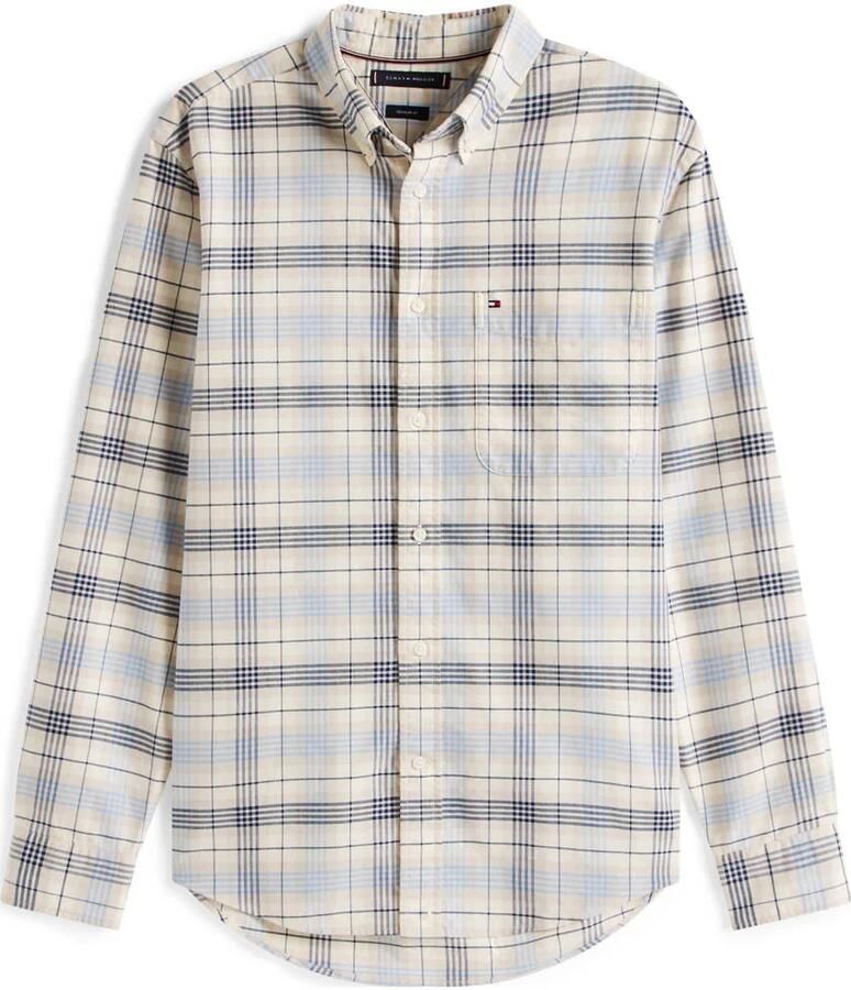 TOMMY HILFIGER Heren Overhemden Herit Oxfd Rwb Check Rf Shirt Blauw - Foto 7