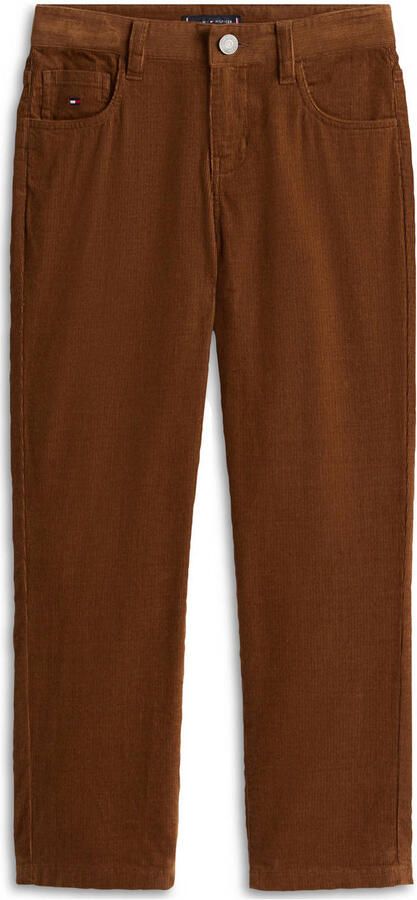 Tommy Hilfiger Teens Straight fit corduroy broek van puur katoen