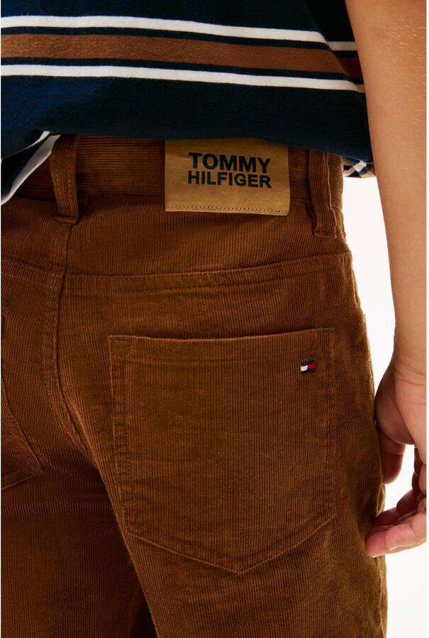 Tommy Hilfiger Teens Straight fit corduroy broek van puur katoen - Foto 2