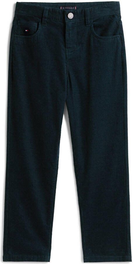 Tommy Hilfiger corduroy baggy casual broek donkerblauw