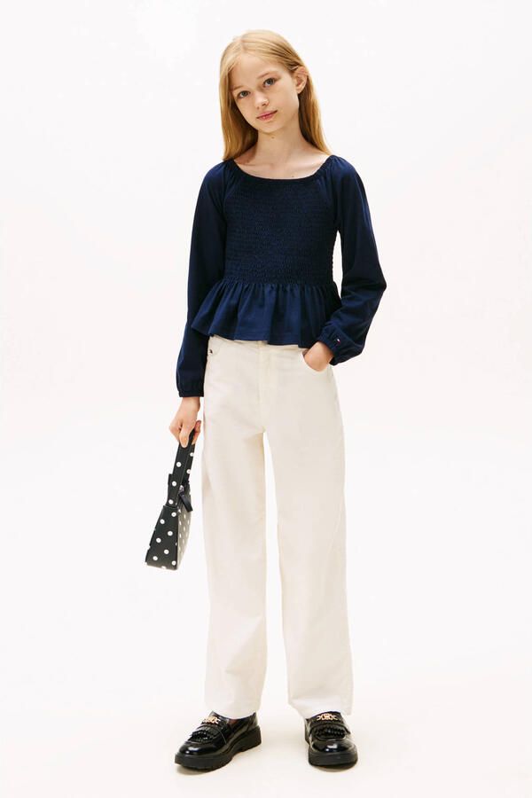 Tommy Hilfiger corduroy casual broek ecru - Foto 2