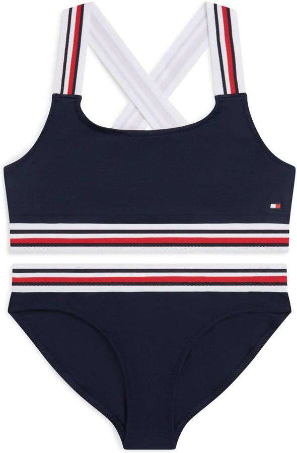 Tommy Hilfiger crop bikini donkerblauw
