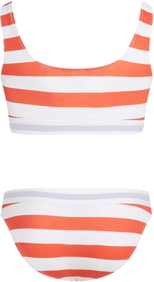 Tommy Hilfiger crop bikini oranje wit - Foto 2