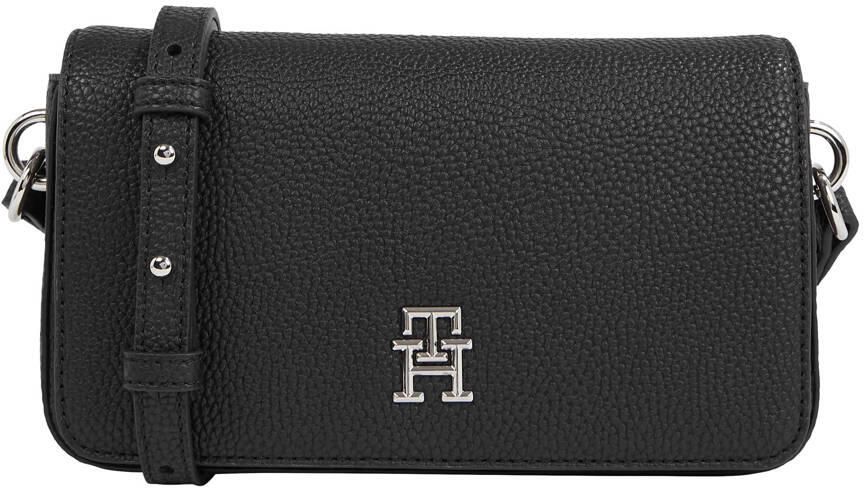 Tommy Hilfiger Schoudertas TH EMBLEM FLAP CROSSOVER met th-embleem aan de voorkant - Foto 3