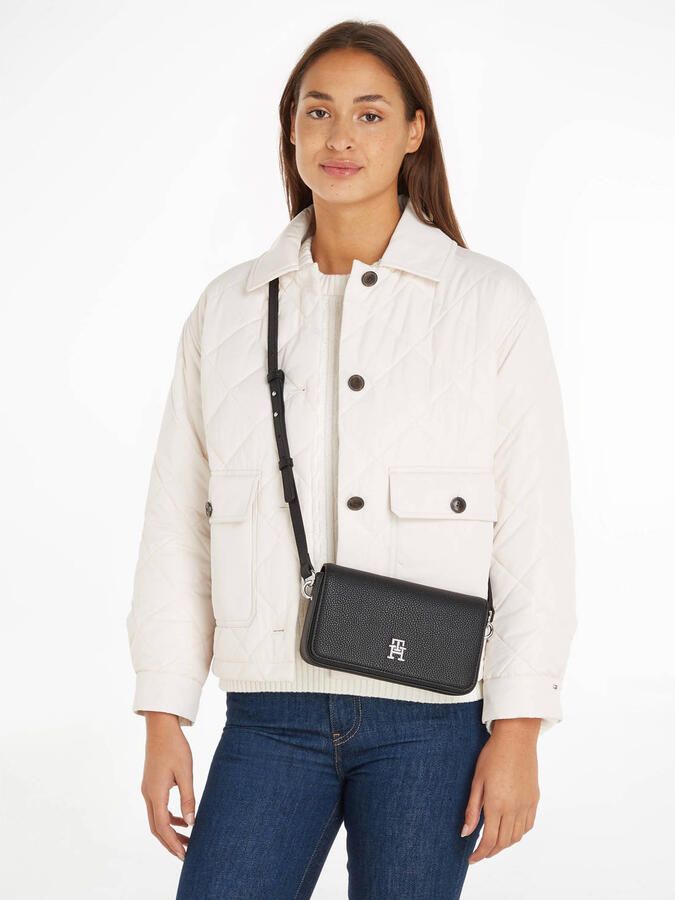 Tommy Hilfiger Schoudertas TH EMBLEM FLAP CROSSOVER met th-embleem aan de voorkant - Foto 2