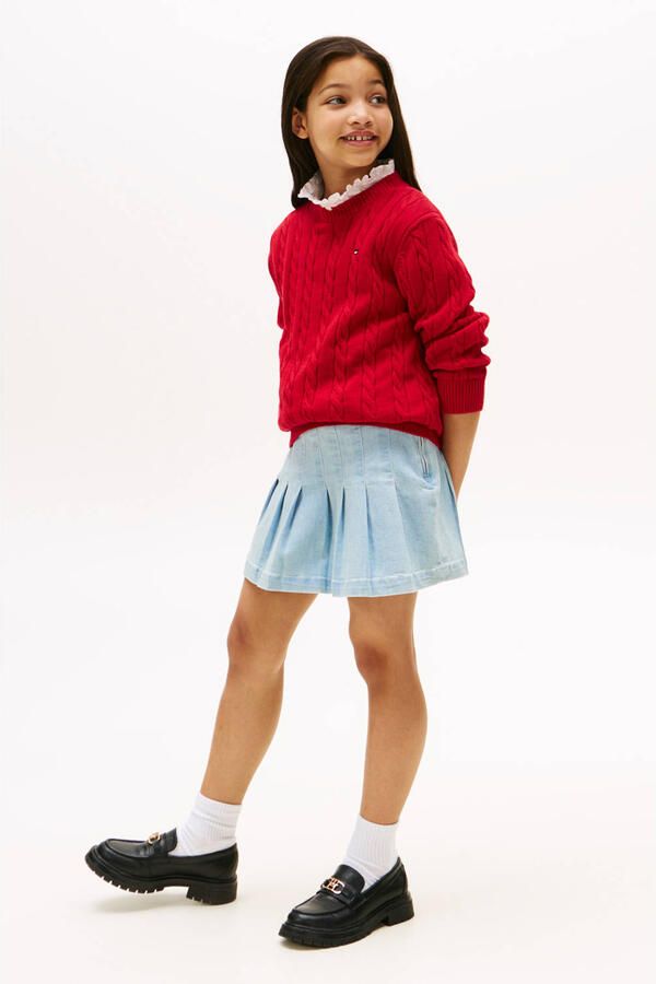 Tommy Hilfiger Jeans rok DENIM PLEATED SKIRT voor kinderen tot 16 jaar met plooien - Foto 2