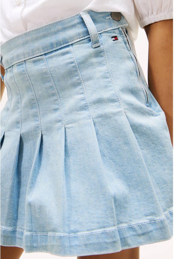 Tommy Hilfiger Jeans rok DENIM PLEATED SKIRT voor kinderen tot 16 jaar met plooien