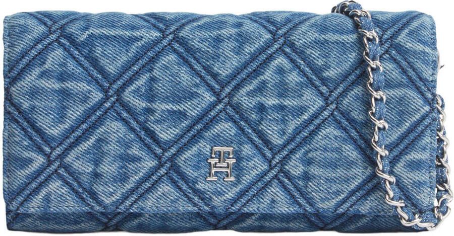 Tommy Hilfiger denim portemonnee blauw
