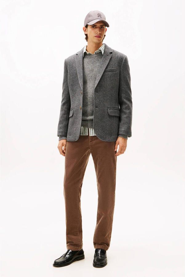 Tommy Hilfiger Straight leg coduroy broek van katoenmix model 'DENTON' - Foto 5