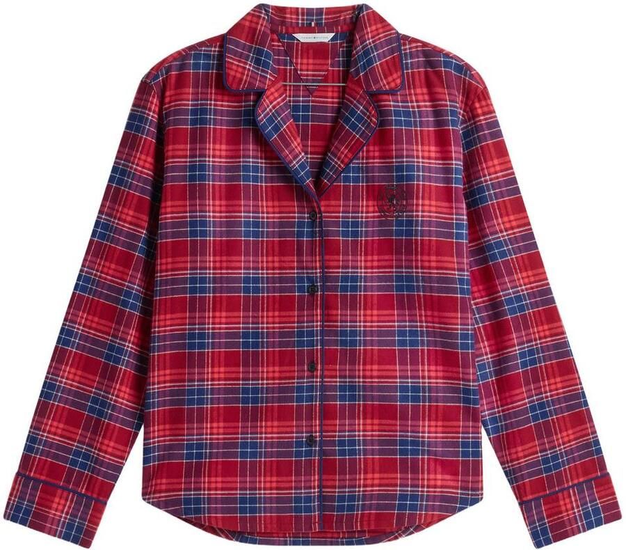 Tommy Hilfiger flanel pyjama set rood blauw