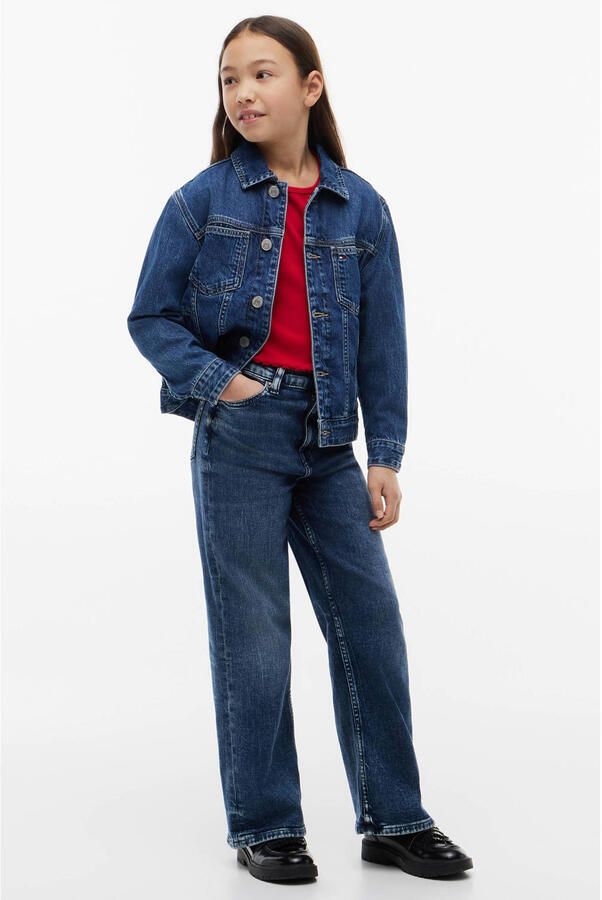Tommy Hilfiger flared jeans mediumblauw - Foto 3