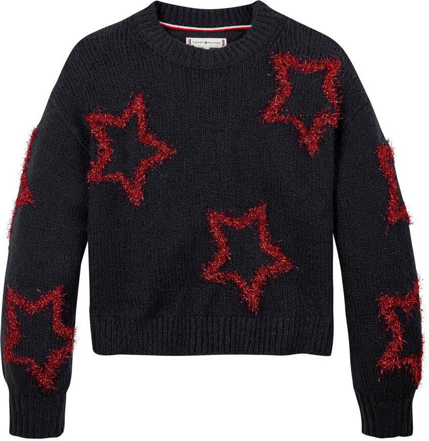 Tommy Hilfiger gebreide trui blauw