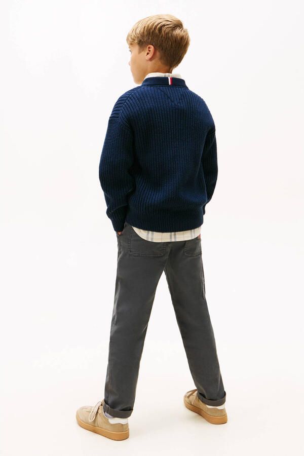 Tommy Hilfiger Kids Regular fit gebreide pullover van katoenmix - Foto 2