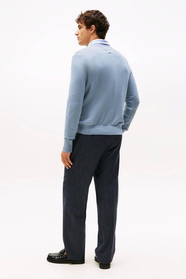 Tommy Hilfiger Regular fit gebreide pullover van een mix van katoen en kasjmier - Foto 2