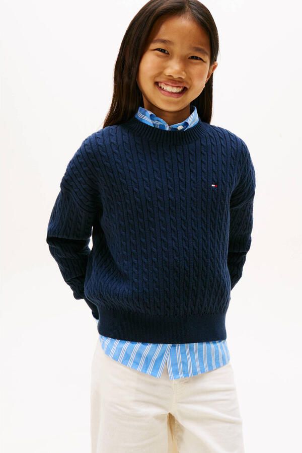 Tommy Hilfiger Gebreide trui CABLE SWEATER Kinderen tot 16 jaar - Foto 3