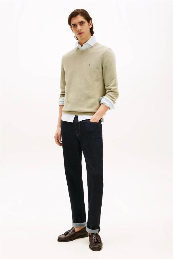 TOMMY HILFIGER Heren Truien & Vesten Essential Structure Crew Neck Groen - Foto 5