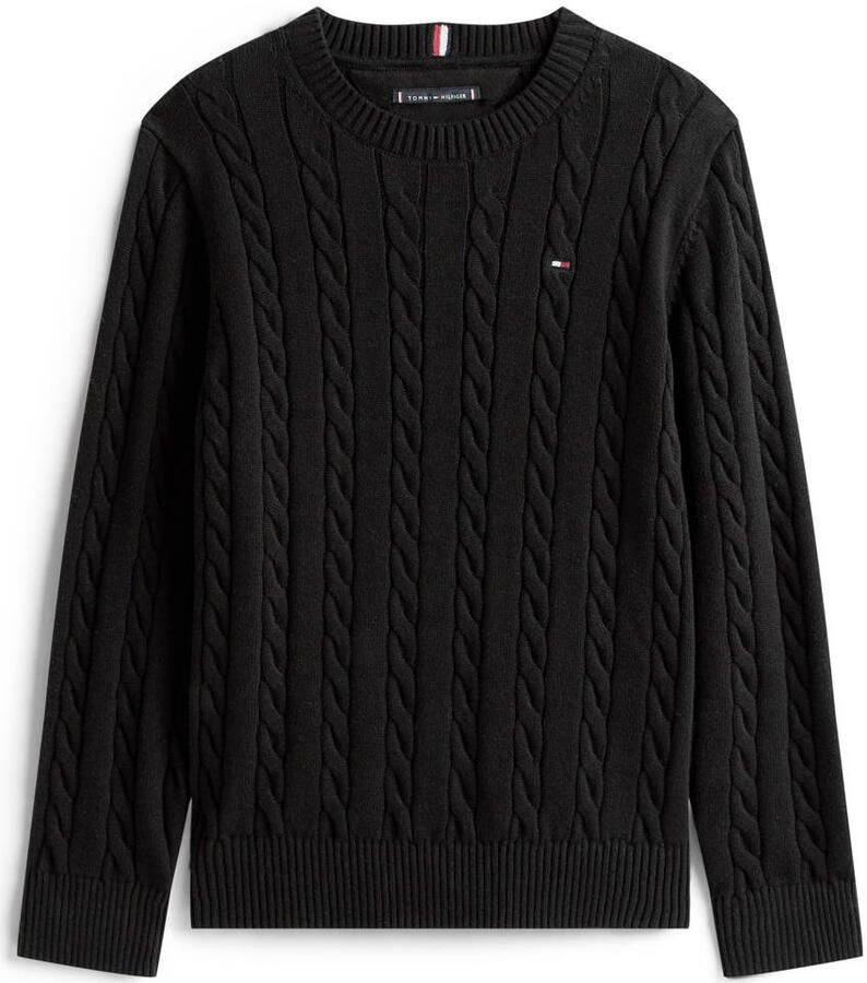 Tommy Hilfiger Teens Regular fit gebreide pullover van zuiver katoen - Foto 3