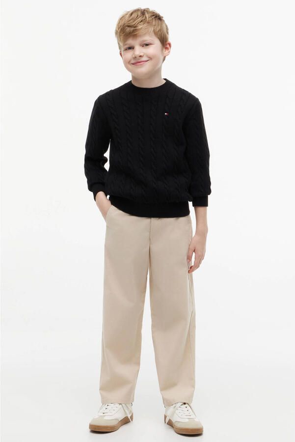 Tommy Hilfiger Teens Regular fit gebreide pullover van zuiver katoen - Foto 5
